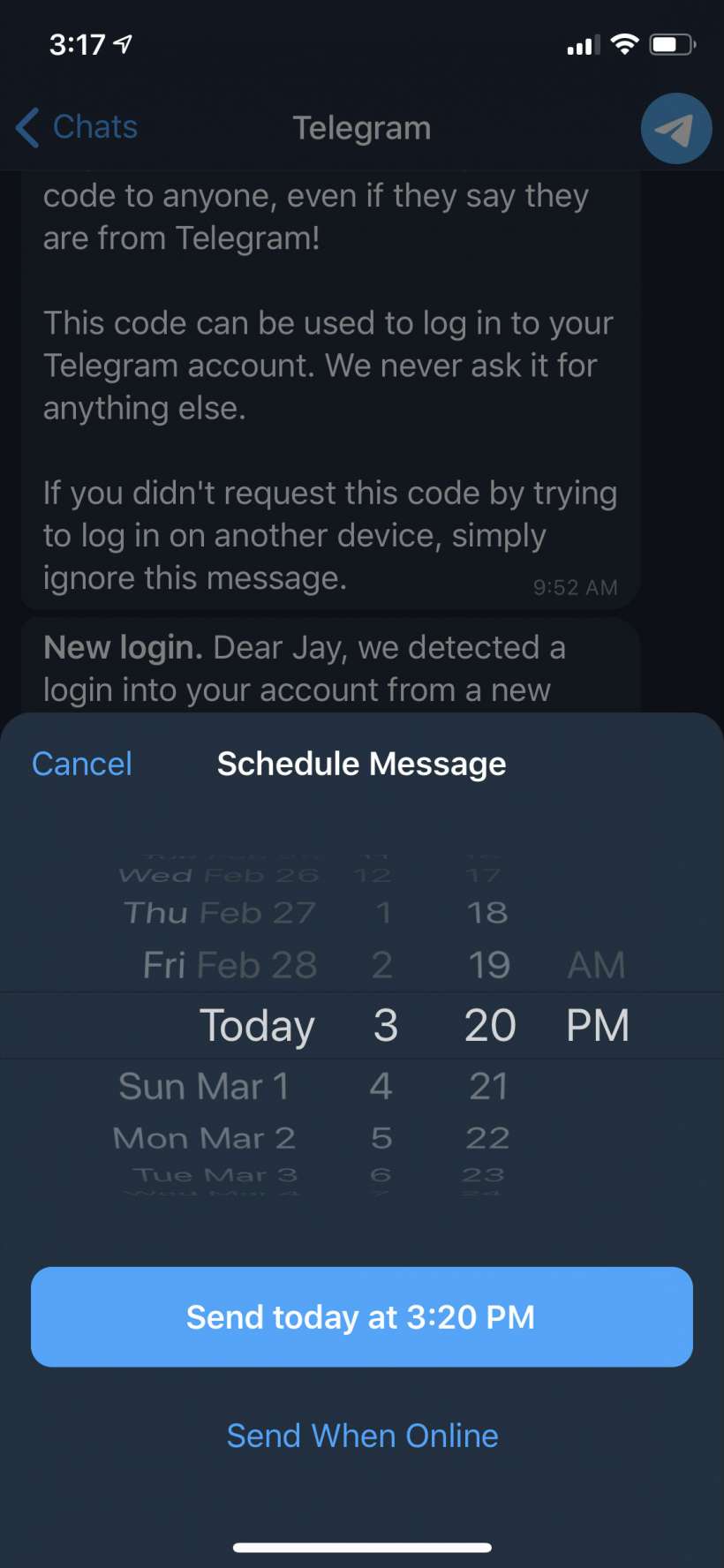 How to set reminders and schedule messages in Telegram on iPhone and iPad.