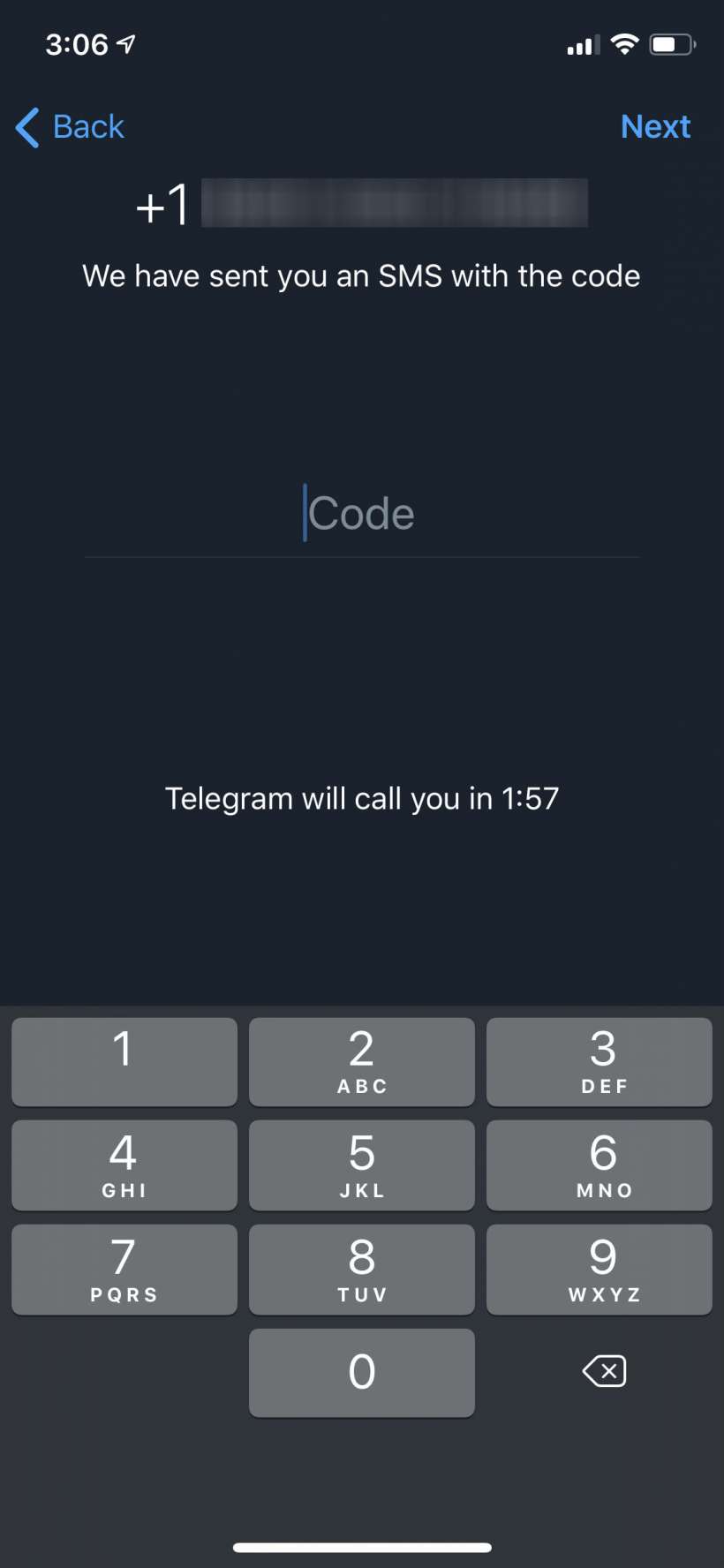 How to start a second Telegram account on iPhone and iPad.