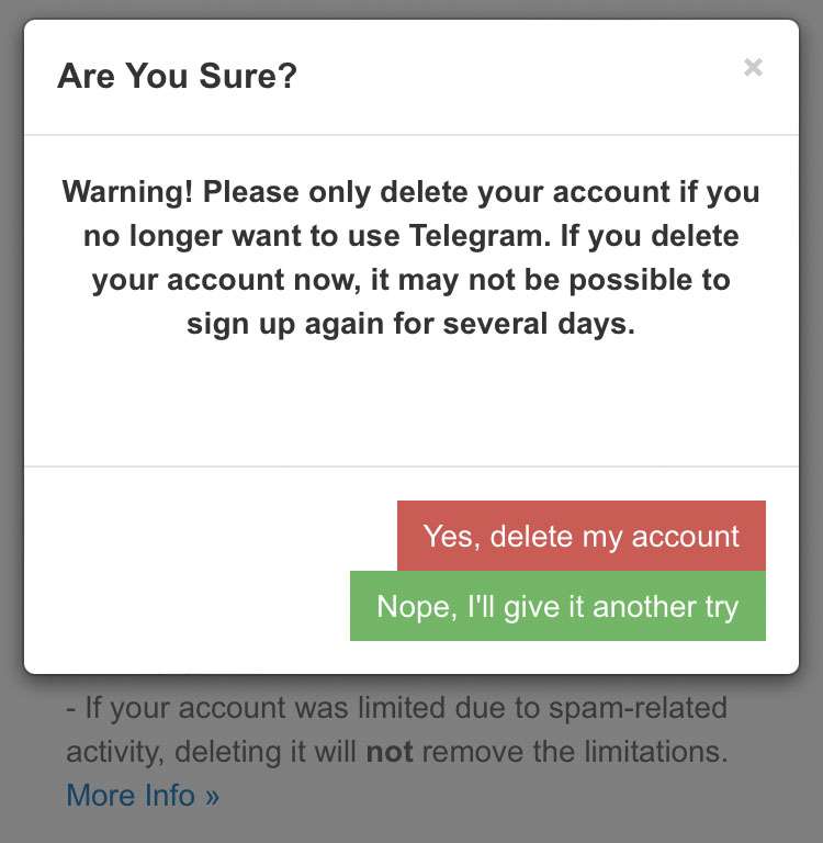 Delete Telegram account 10 Delete Telegram account 10
