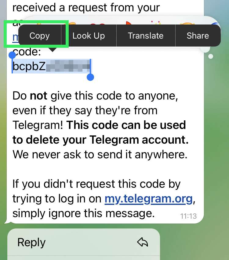Delete Telegram account 6 Delete Telegram account 6