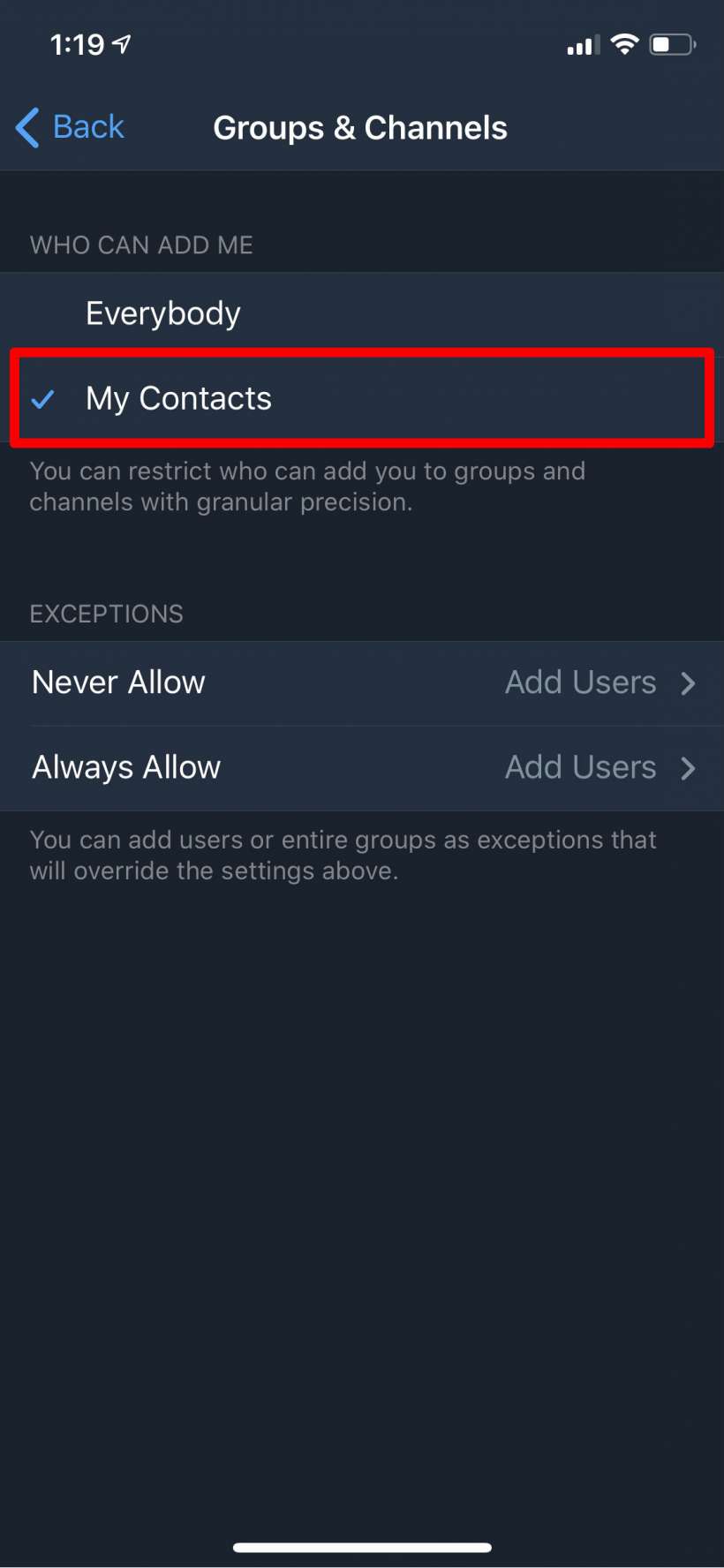 How to stop people from adding you to Telegram groups and channels on iPhone and iPad. How to stop people from adding you to Telegram groups and channels on iPhone and iPad.