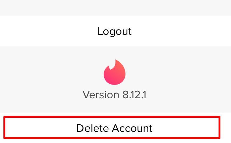Tinder Delete Account