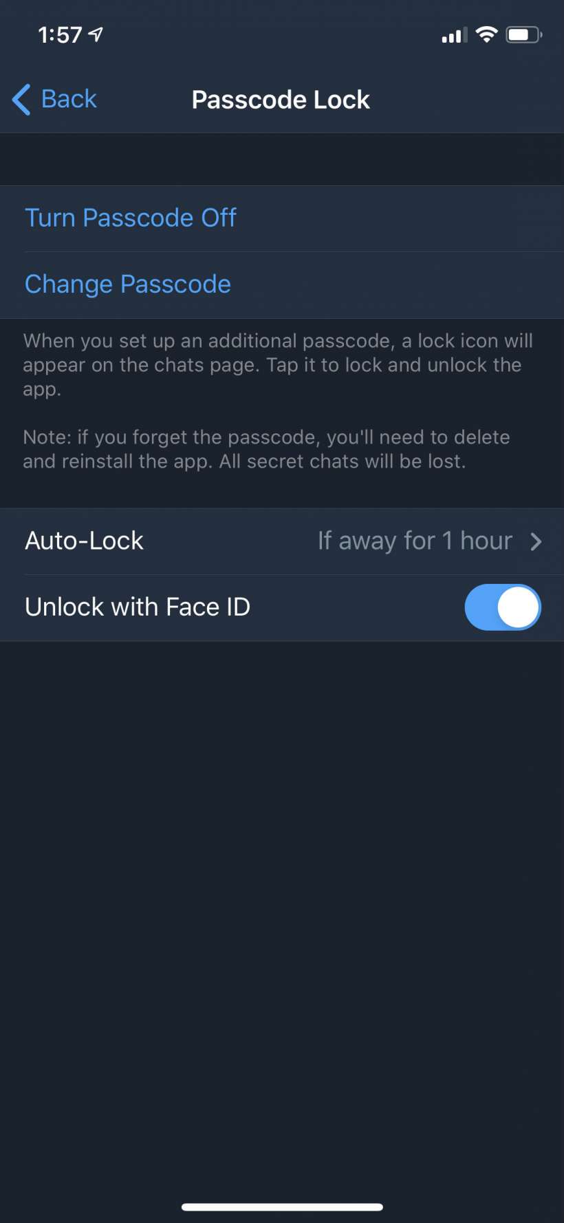 How to lock Telegram chats with a PIN code password on iPhone and iPad.