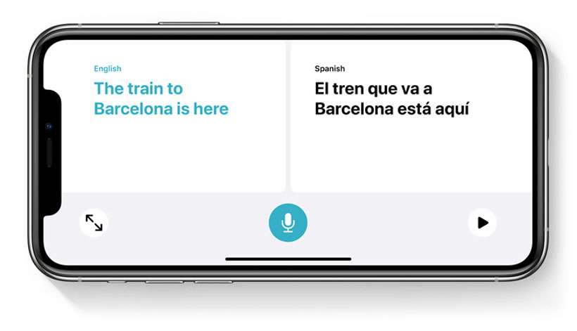 Translate app iOS conversation mode