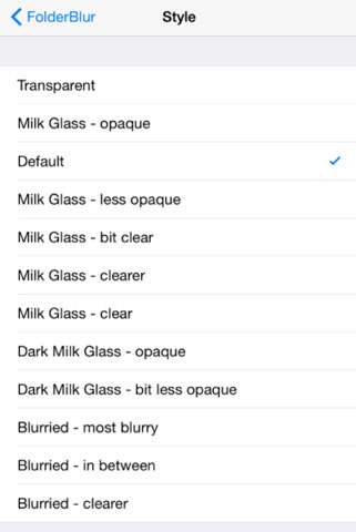 iPhone tweak FolderBlur