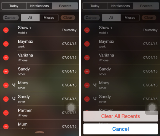 Recents tweak Cydia