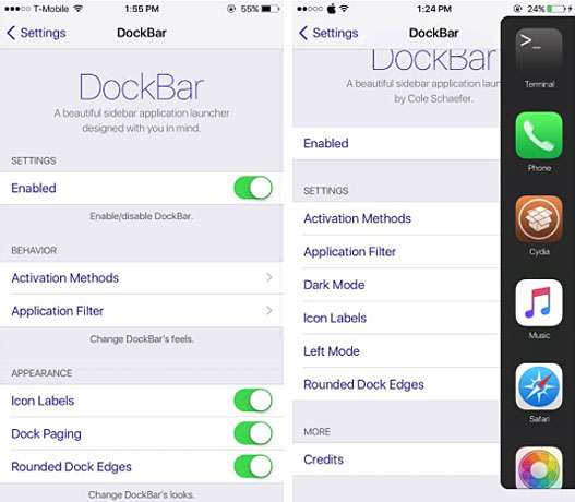 DockBar tweak