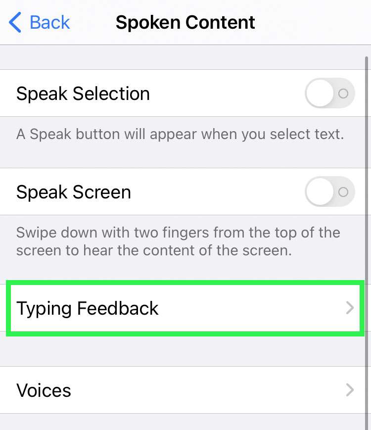 iOS Typing Feedback 3