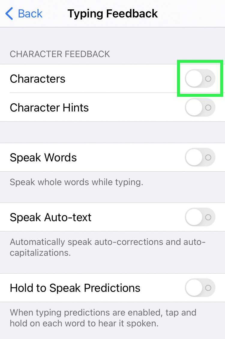 iOS Typing Feedback 4