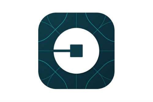 Uber iPhone app.
