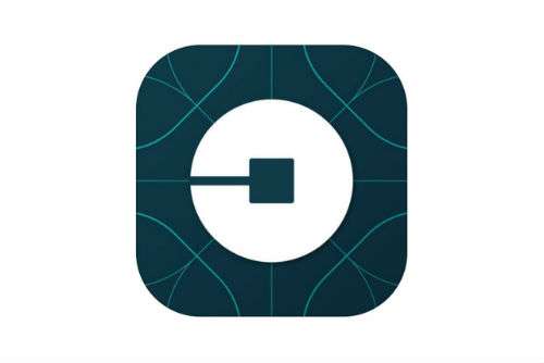 Uber iPhone app.