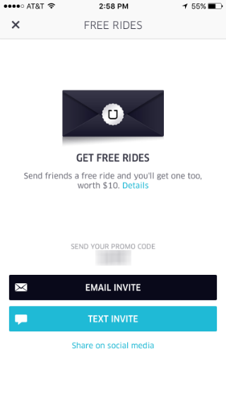 Use Uber promotions for discounts and free rides. Use Uber promotions for discounts and free rides.