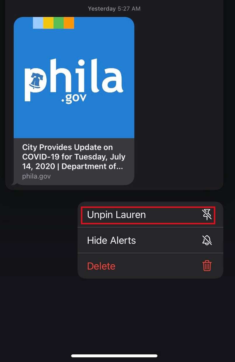 Unpin Unpin