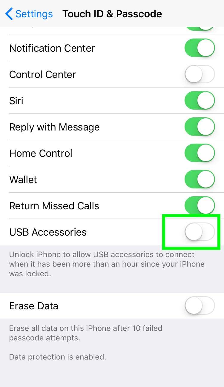 USB Restricted Mode 3 USB Restricted Mode 3