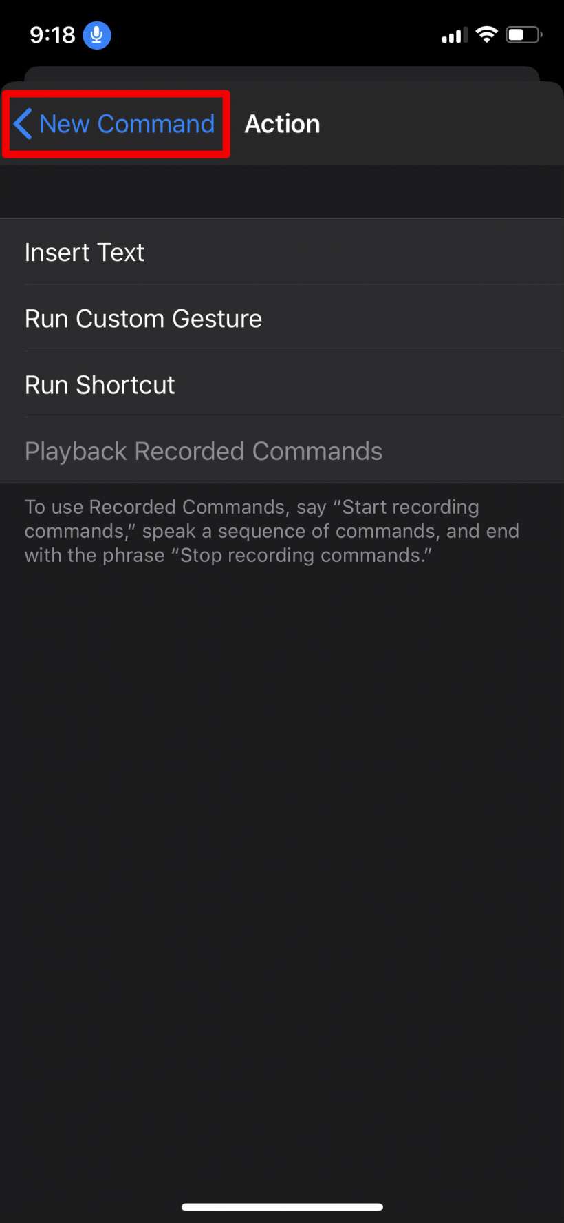 How to create custom voice commands for Voice Control accessibility on iPhone and iPad.