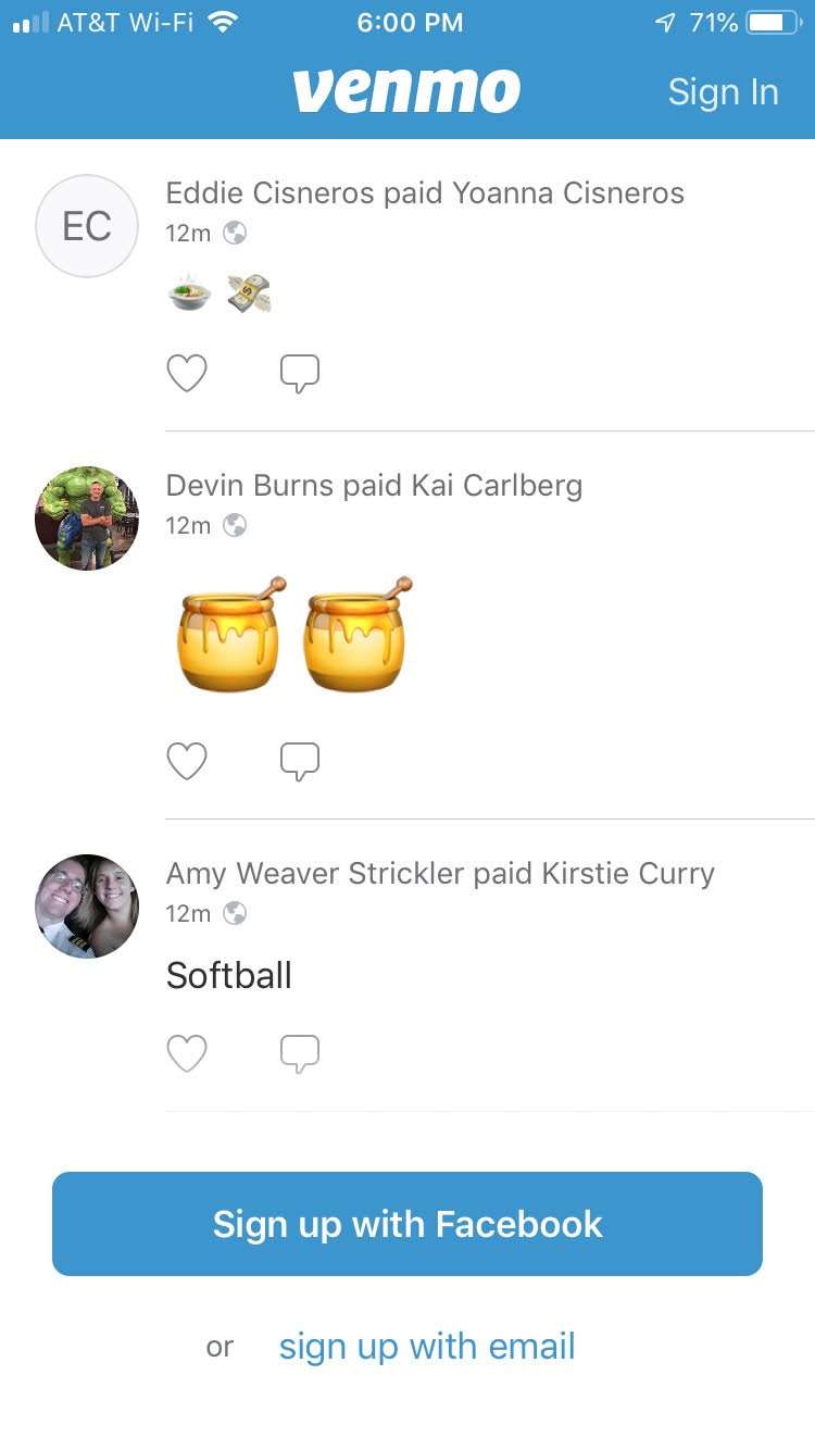 venmo transaction history