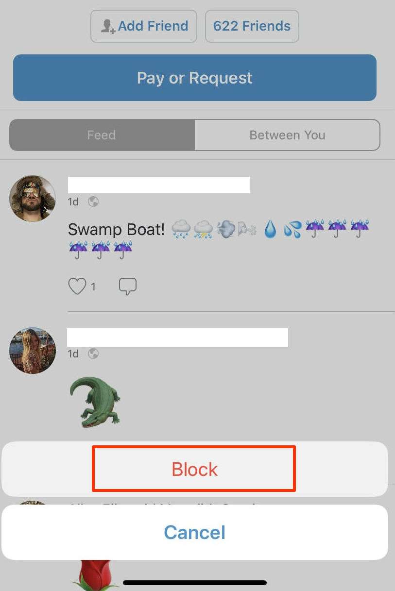 Venmo Block User