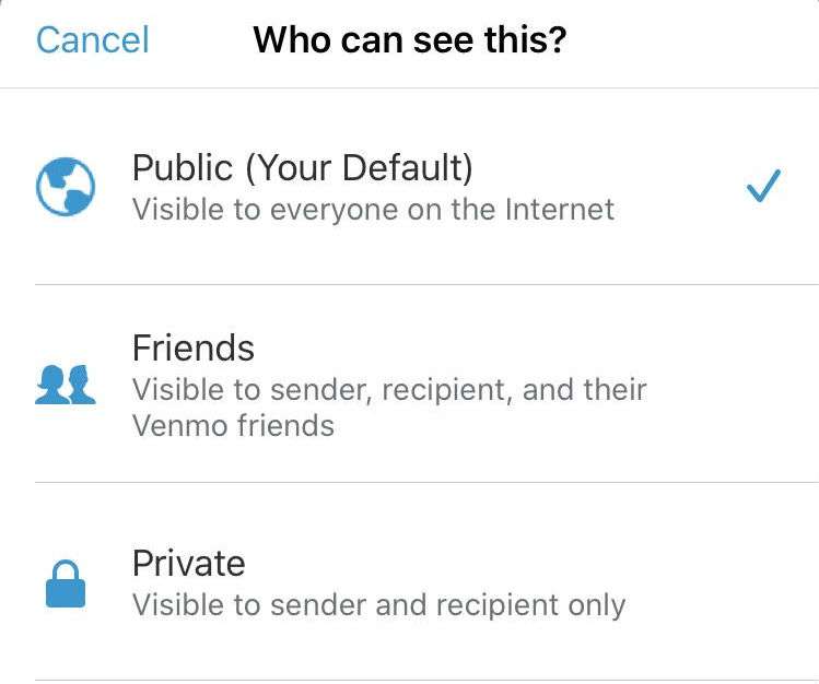 Venmo Private