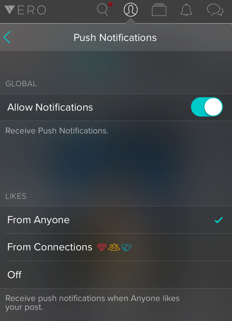 Vero Notifications