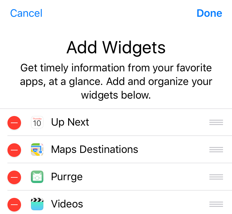 Video Widgets