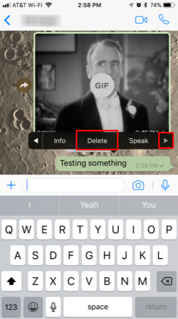 How to delete WhatsApp sent messages on iPhone and iPad. 