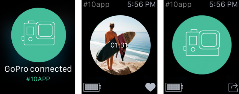 Apple Watch GoPro remote