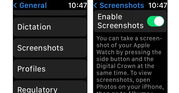 Apple Watch how to take screenshots