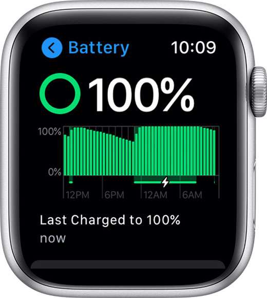 Apple Watch battery status