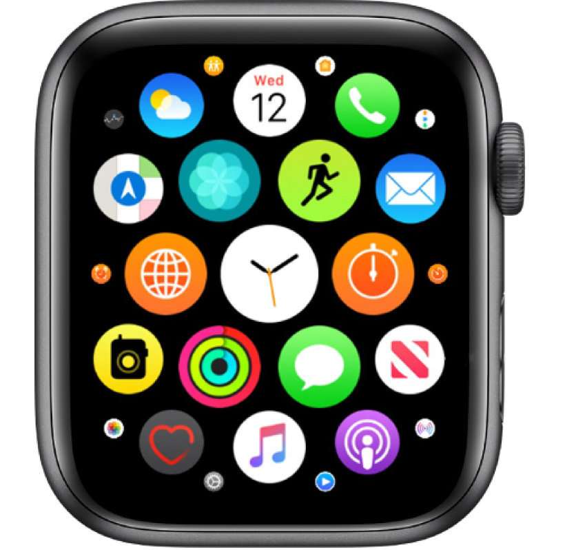 Apple Watch grid view apps