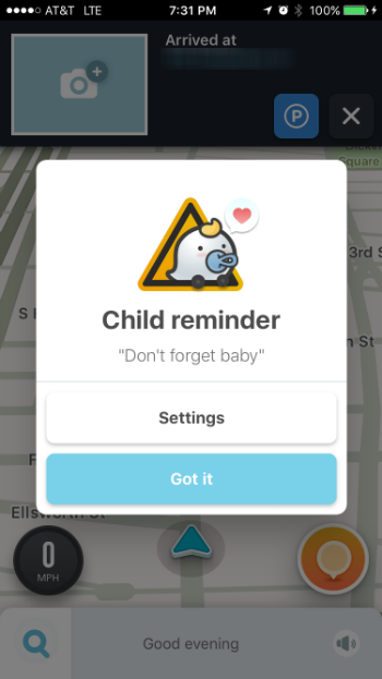 How to use the child reminder in Waze. How to use the child reminder in Waze.