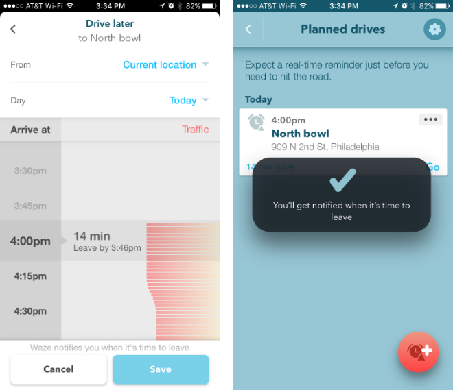 How to use planned drives on Waze for iOS.
