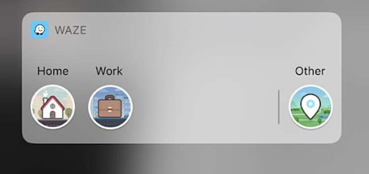 Waze widget