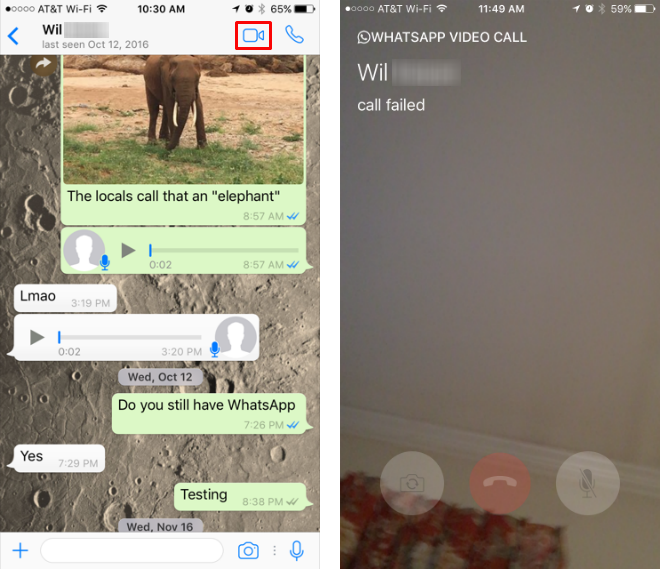 How to make a video call from WhatsApp.