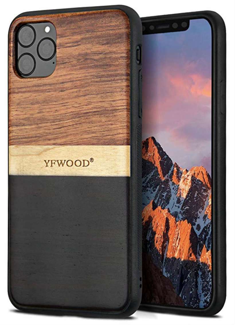 Case made of wood or bamboo