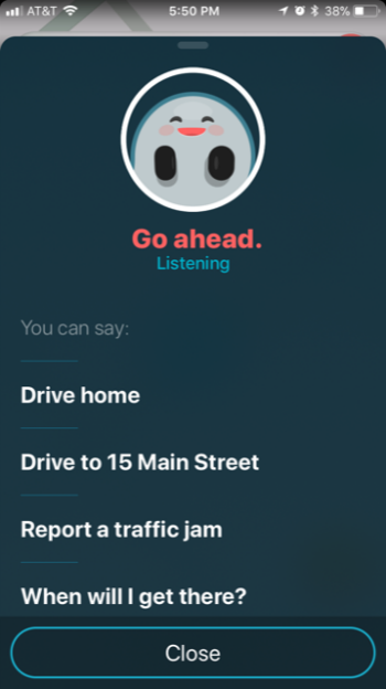 How to use Waze voice commands.