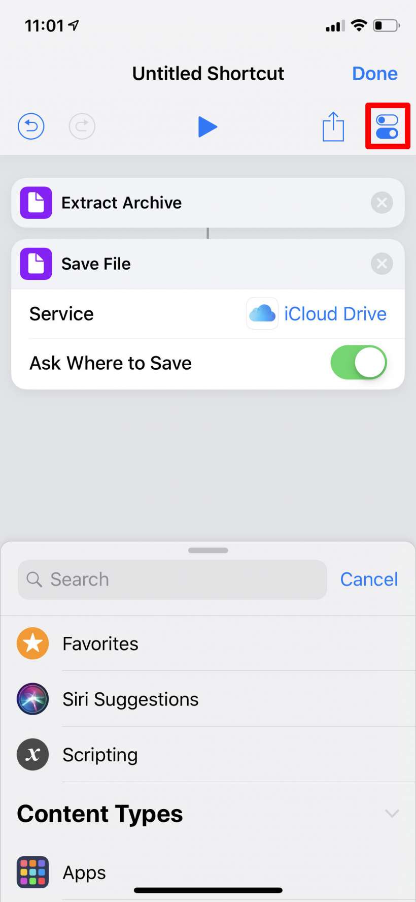 How to unzip compressed files on iPhone and iPad with a shortcut.