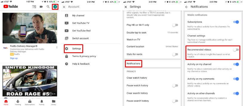 How to shut off YouTube video recommendations on iPhone and iPad. How to shut off YouTube video recommendations on iPhone and iPad.
