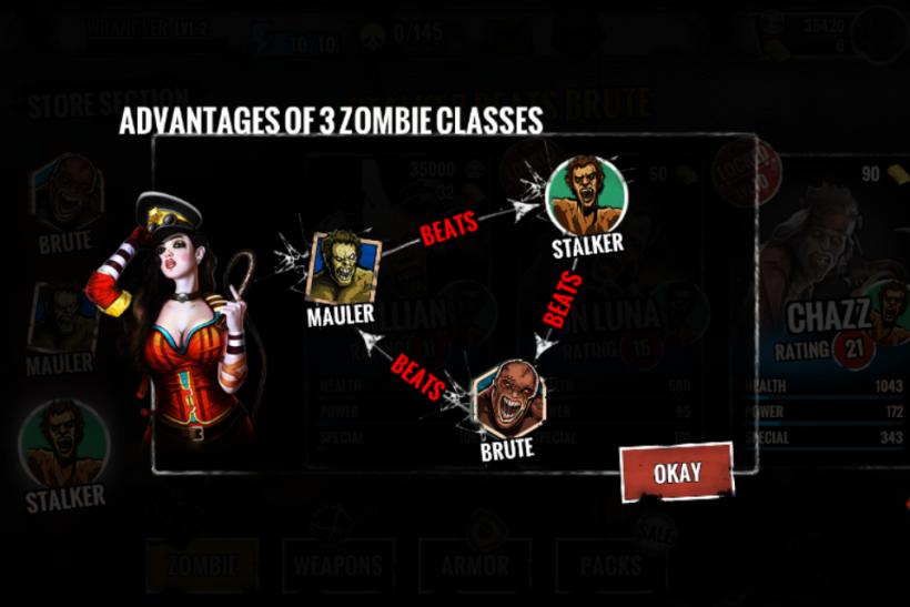 Zombie Deathmatch Classes