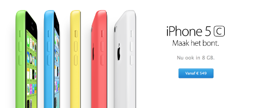 8GB iPhone 5c Netherlands