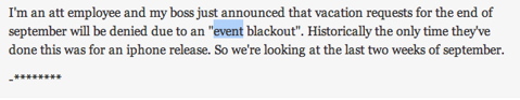 iPhone 5 October release AT and T iPhone 5 Memo