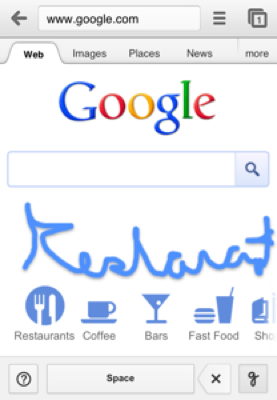 Google Handwriting Google