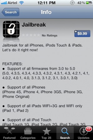 iPhone 4S Jailbreak App