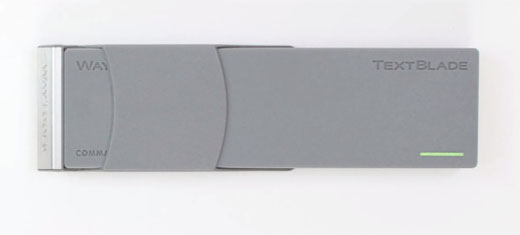 Bluetooth keyboard accessory folded TextBlade mobile keyboard folded