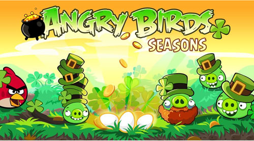 St Patricks Day Angry Birds Seasons Angry Birds expansion pack Seasons Saint Patricks Day