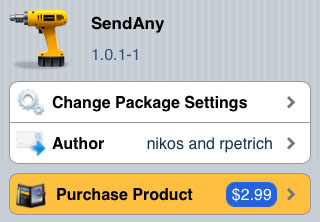 SendAny app Cydia