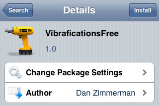Cydia app Vibrafications free