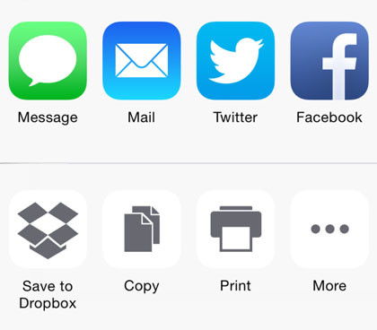iOS 8 Dropbox extension” title=