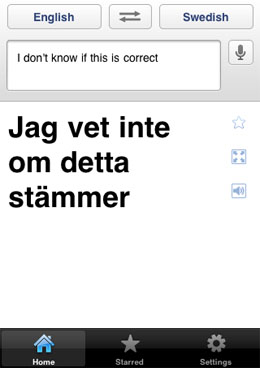 Google Translate iOS app transcribes Google Translate iOS app speaks