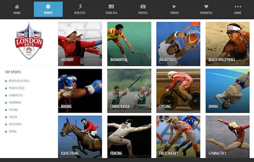 London Olympics 2012 iOS app iPhone iPad watch Summer Olympics