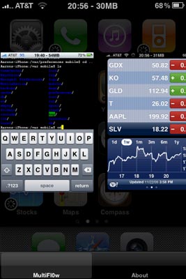 iPhone multitask multifl0w iphone app mulitasking